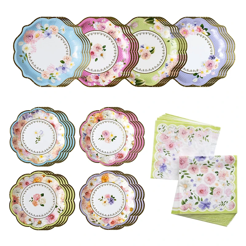 Kate Aspen® Tea Time Party 62-Piece Party Tableware Set