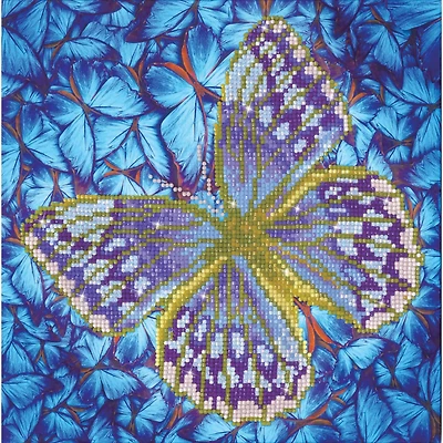 Diamond Dotz® Intermediate Flutterby Silver Diamond Painting Kit