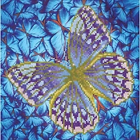 Diamond Dotz® Intermediate Flutterby Silver Diamond Painting Kit