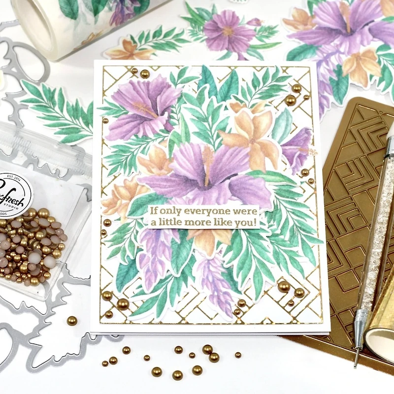 Pinkfresh Studio Hibiscus Washi Tape