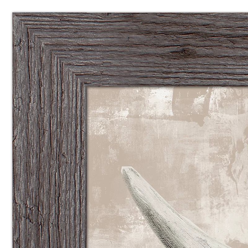 Creamy Tonal Cow Framed Print Wall Hanging