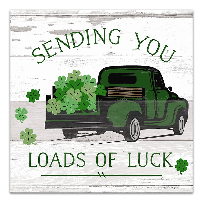 Loads of Luck Truck 16" x 16" Canvas Wall Art