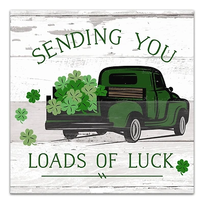 Loads of Luck Truck 16" x 16" Canvas Wall Art
