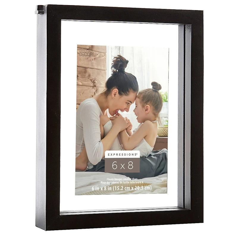 Expressions™ 6" x 8" Black Float Frame by Studio Décor®