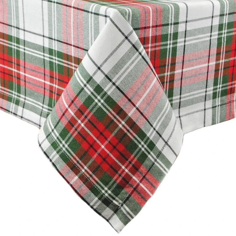 DII® Christmas Plaid Tablecloth