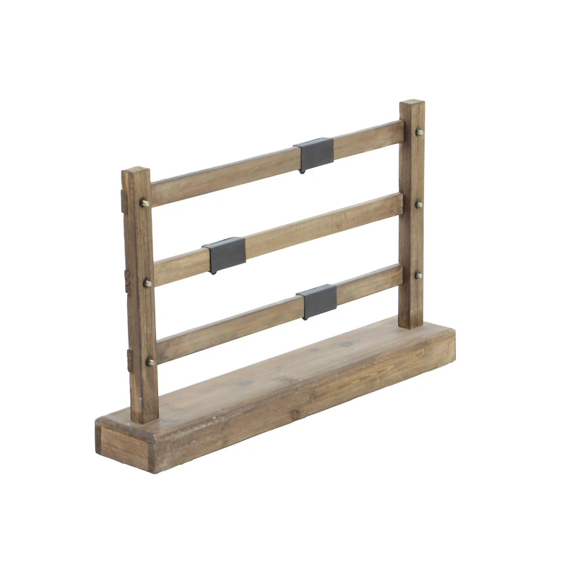 Brown Wood Farmhouse Wall Calendar, 14" x 22" x 4"