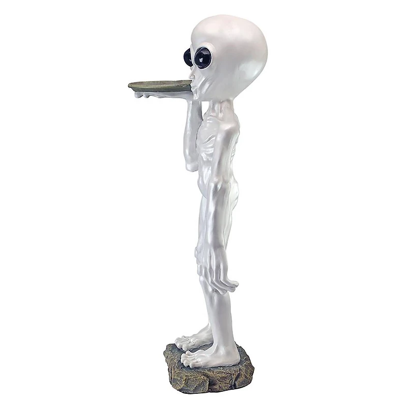 Design Toscano Roswell, the Alien Butler Pedestal Sculptural Table