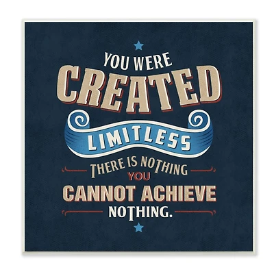 Stupell Industries You Are Limitless Inspirational Wall Plaque