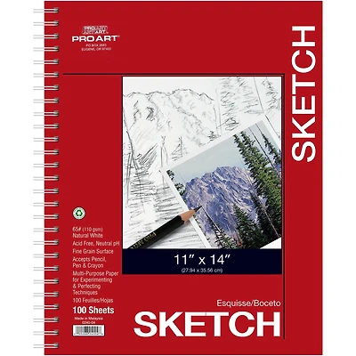 Pro Art Sketch Pad, 11" x 14"