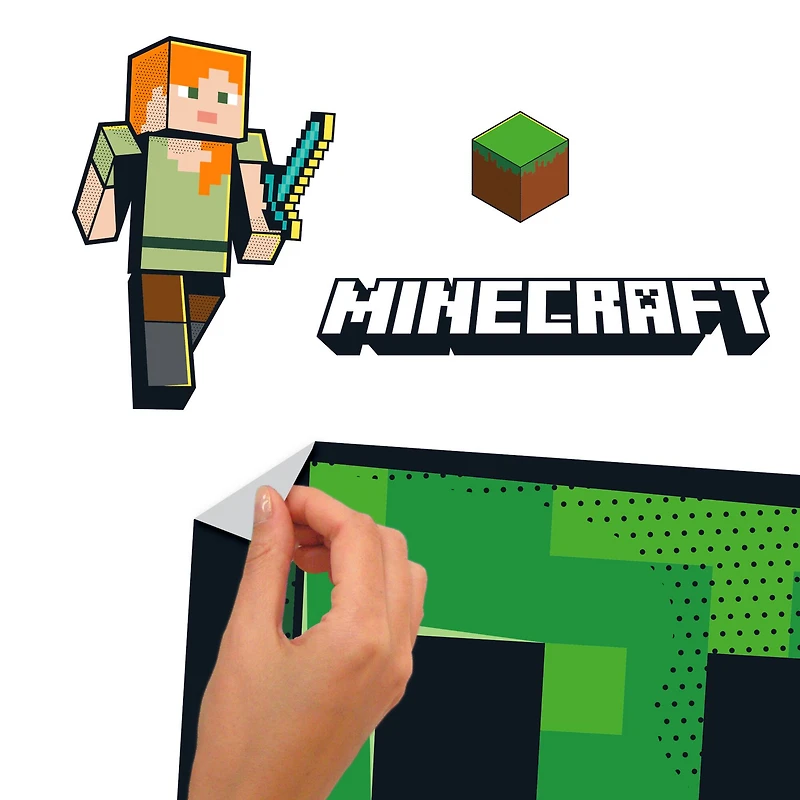 RoomMates Minecraft Creeper Giant Peel & Stick Wall Decals
