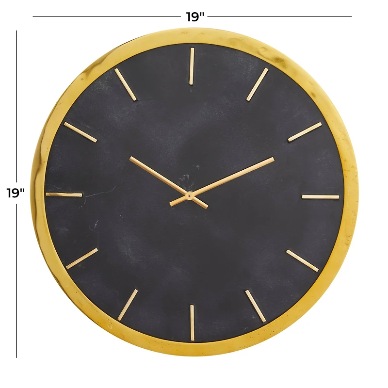 CosmoLiving by Cosmopolitan Glam Marble Wall Clock