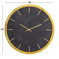 CosmoLiving by Cosmopolitan Glam Marble Wall Clock