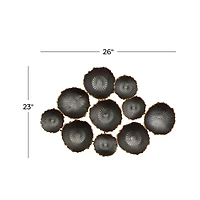 CosmoLiving by Cosmopolitan Black Metal Wall Décor