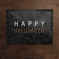 Happy Halloween Spider Webs 18" x 14" Cotton Twill Placemat