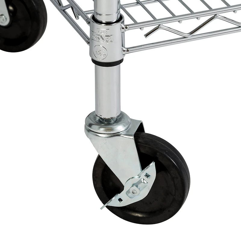 Honey Can Do Chrome 6-Tier Heavy-Duty Adjustable Shelving Unit