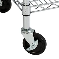 Honey Can Do Chrome 6-Tier Heavy-Duty Adjustable Shelving Unit