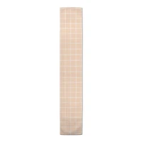 Peach Grids Indoor/Outdoor Table Runner