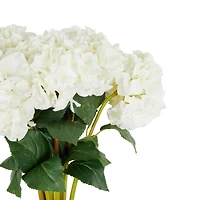 33" White Hydrangea Artificial Flower Stem, 8ct.