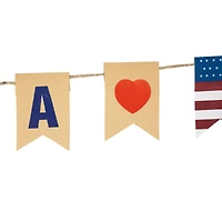 30.5" USA Summer Fun Welcome Patriotic Hanging Wall Decoration