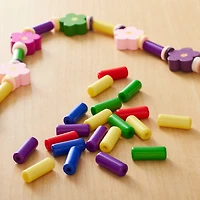 Rainbow Plastic Tube Beads by Creatology™, 12.5mm x 5mm
