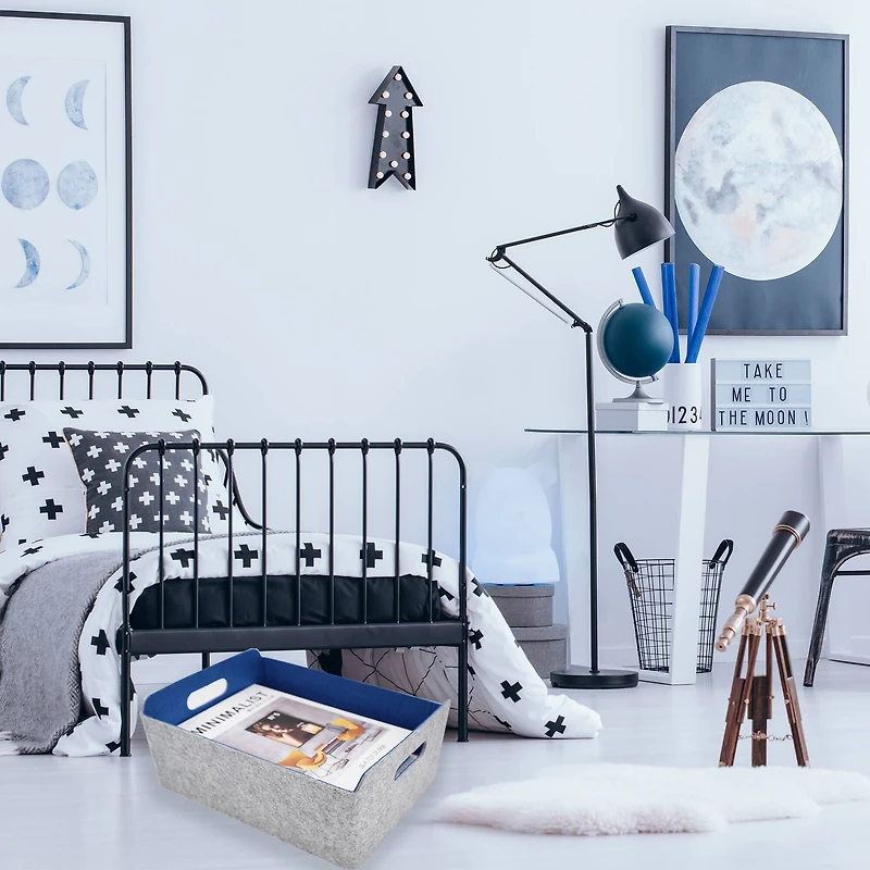 Welaxy Felt 3 Piece Collapsible Storage Bins