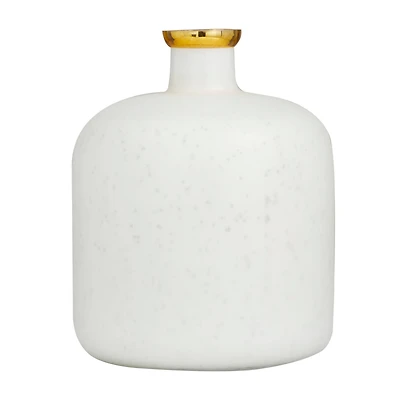 White Glass Glam Vase