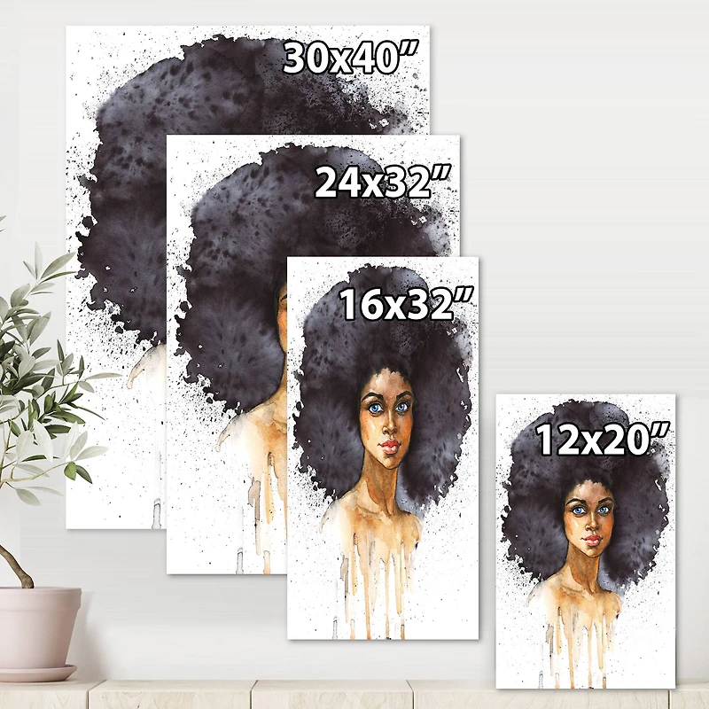 Designart - Portrait of African American Woman X