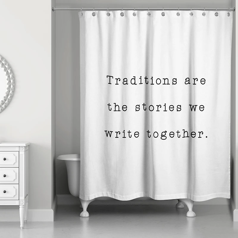 Traditions Together 71" x 74" Shower Curtain