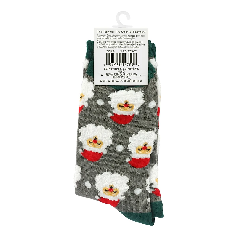 Santa Head Crew Socks by Celebrate It™