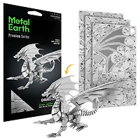 Metal Earth® Silver Dragon Steel Model Kit