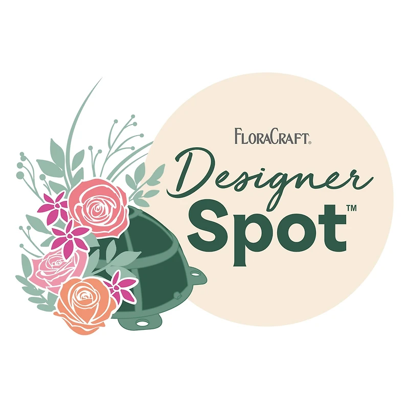 FloraCraft® 2" Green Artesia WetFōM Designer Spot™, 2ct.
