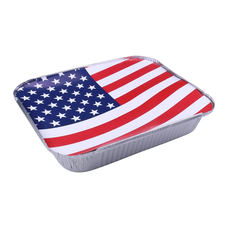 Red, White & Blue Flag Foil Baking Pans, 2ct. by Celebrate It®