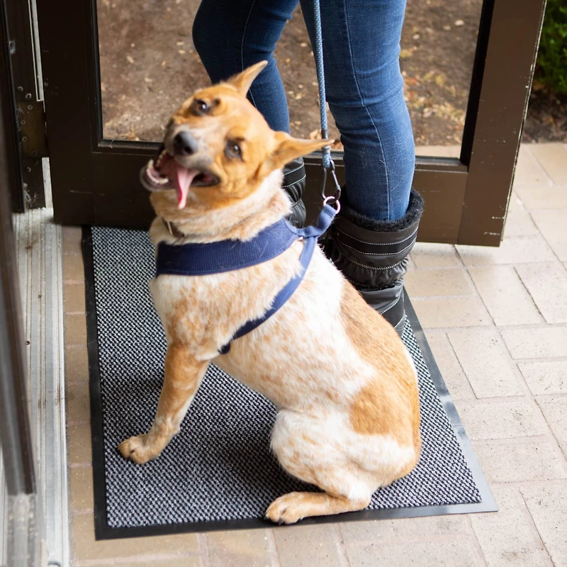 DII® Gray & Black Walk Off Utility Runner Doormat