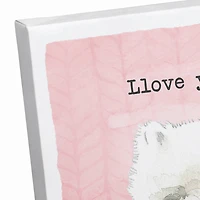Llama Love Canvas Art