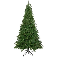 4-Piece Wolcott Spruce Artificial Christmas Tree, Wreath & Garland Set, Clear Lights