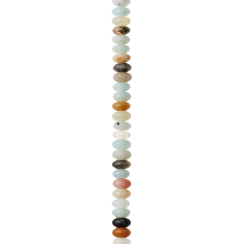 12 Pack: Amazonite Rondelle Beads, 4mm by Bead Landing™