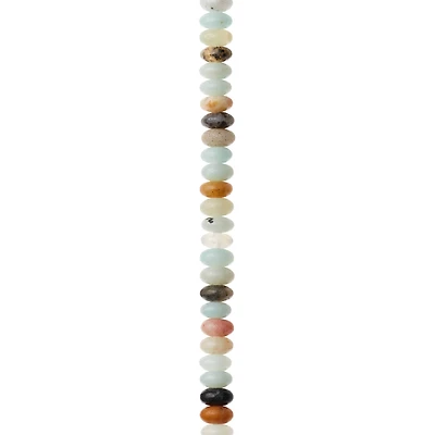 12 Pack: Amazonite Rondelle Beads, 4mm by Bead Landing™