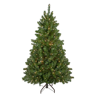 5ft. Pre-Lit Canadian Pine Artificial Christmas Tree, Clear Lights