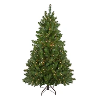 5ft. Pre-Lit Canadian Pine Artificial Christmas Tree, Clear Lights