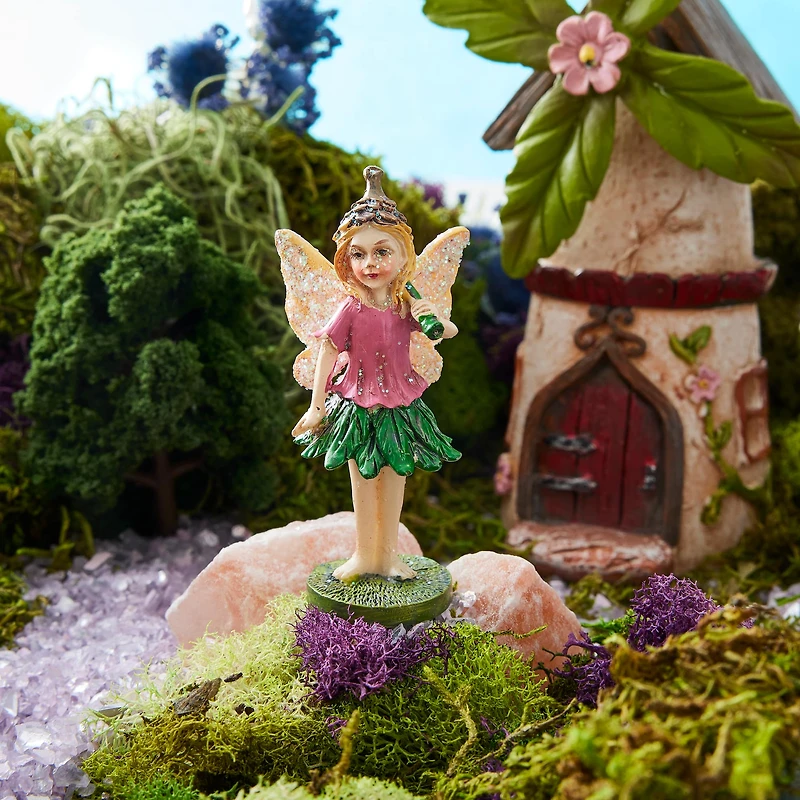 Miniature Standing Pixie with Flower by Make Market®