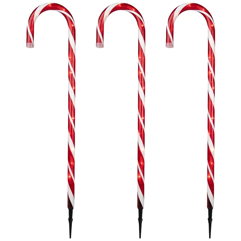 2ft. Red & White Lighted Candy Cane Christmas Light Set