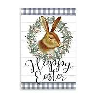 Stupell Industries Easter Bunny Wreath Phrase Wall Plaque Art
