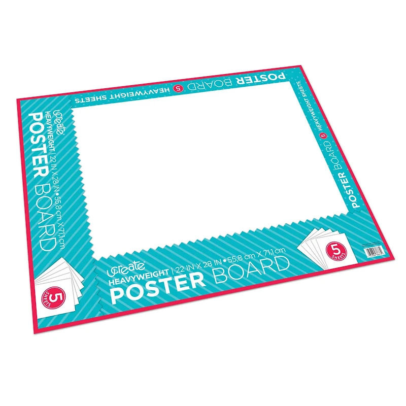 Pacon® UCreate® White 22" x 28" Poster Board, 12 Packs of 5