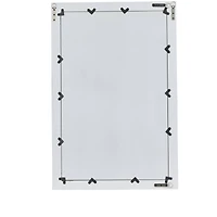Black Wood Contemporary Wall Mirror 18" x 28"