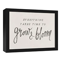 Everything Takes Time 15.73" x 12.73" Black Framed Canvas