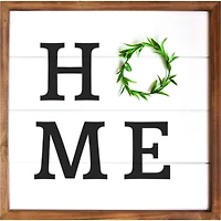 Hampton Art™ White Rustic 16" x 16" Framed Shiplap