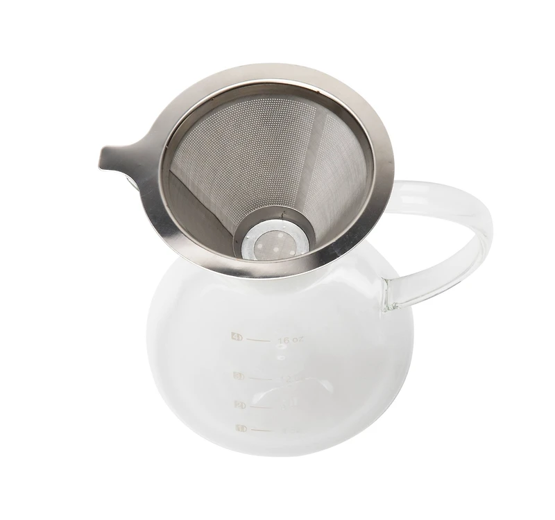 Mind Reader 16oz. Pour Over Glass Coffee Maker