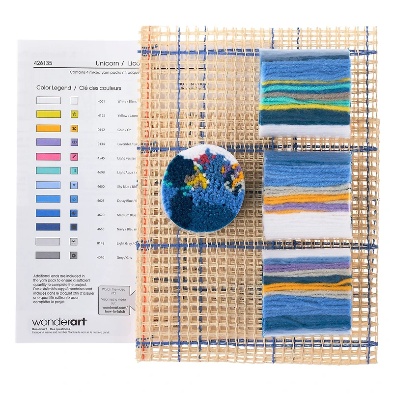 WonderArt® Unicorn Latch Hook Kit