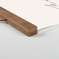 Cascading Branches Teak Hanging Canvas