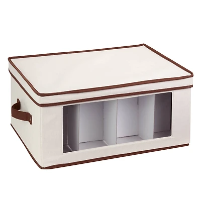 Honey Can Do Natural/Brown Storage Box with Handles